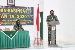 Buka Apel Danramil dan Babinsa Kodim 0315/Bintan TA. 2020, Dandim 0315/Bintan Berikan Penekanan Selama Pilkada dan Masa Pandemi Covid-19