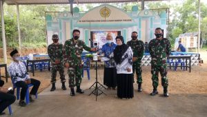 Dandim 0315/Bintan Serahkan Bantuan Set Alat Ukur Suhu Tubuh dan Handsanitizer Kepada Ponpes Al Kautsar