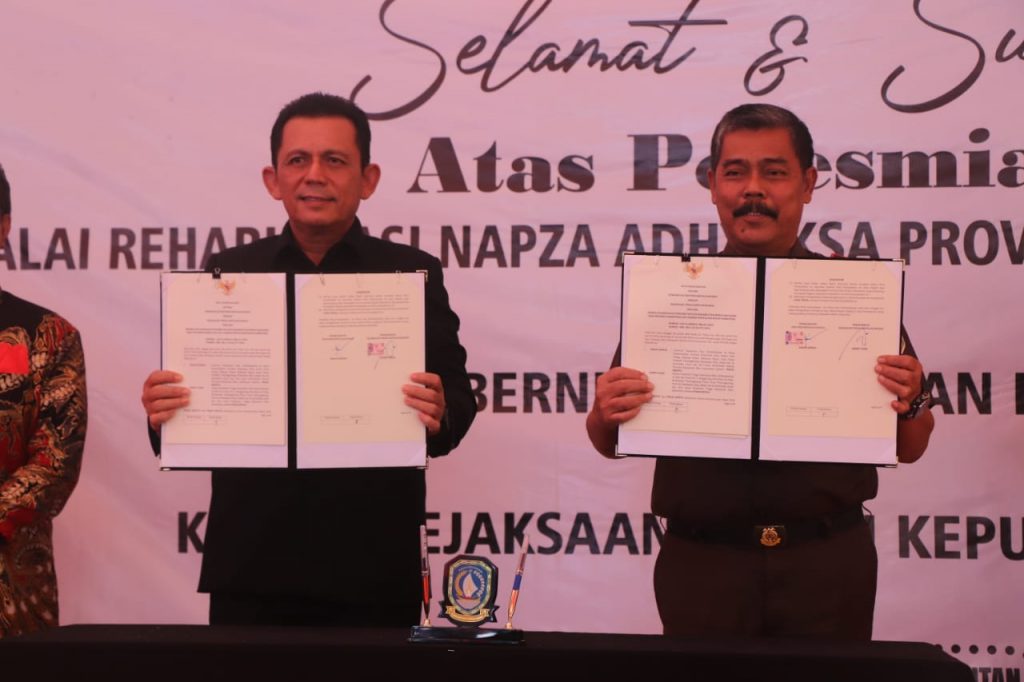 Kajati dan Gubernur Kepri Resmikan Balai Rehabilitasi Napza Adhyaksa Provinsi Kepulauan Riau