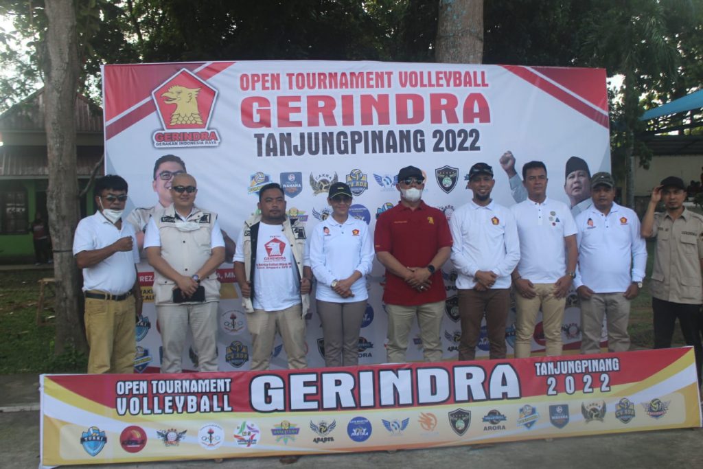 Turnamen Bola Volly DPC Partai Gerindra Tanjungpinang Resmi Dibuka