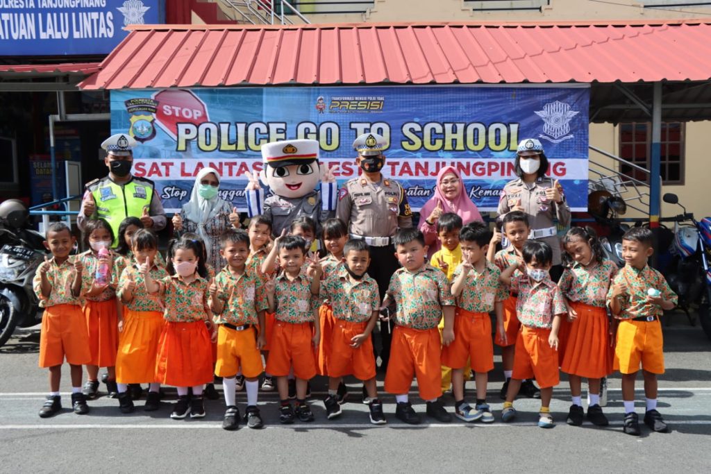 Polisi Sahabat Anak, Satlantas Polresta Tanjungpinang Tanamkan Tertib Lalu Lintas Sejak Dini