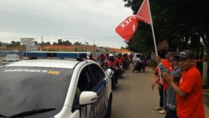 Wakili Sekdako Tanjungpinang, Tengku Dahlan Lepas Konvoi 145 Driver Kepojek