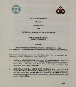 Bareskrim Polri dan Dewan Pers Sepakat Cegah Kriminaliasis Terhadap Kerja Wartawan