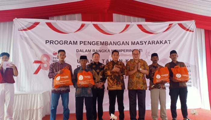 Perayaan HUT RI ke-78 , PT BSSTEC Berikan Bantuan Kepada Masyarakat