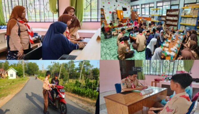 Gerakan Pramuka Pangkalan SMPN 1 Singkep Barat Gelar Penilaian Pramuka